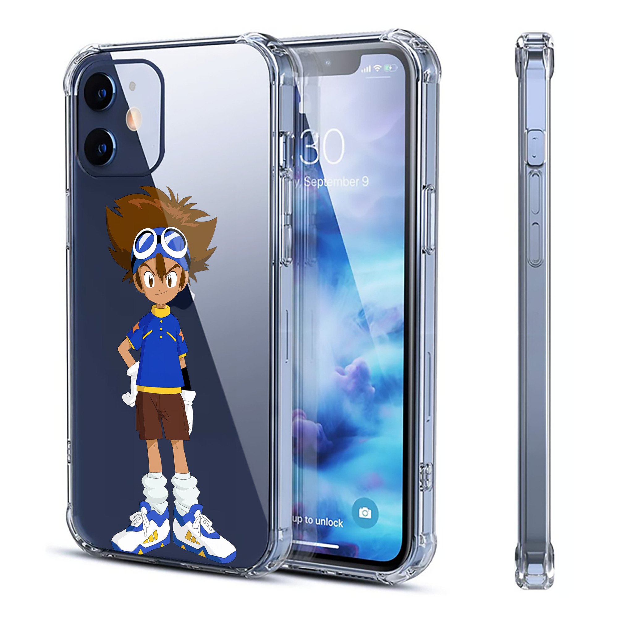 （画像用） Digimon デジタルモンスター/デジモン 【iPhone 12シリーズ対応】透明スマホケース（クリアソフトケース）
